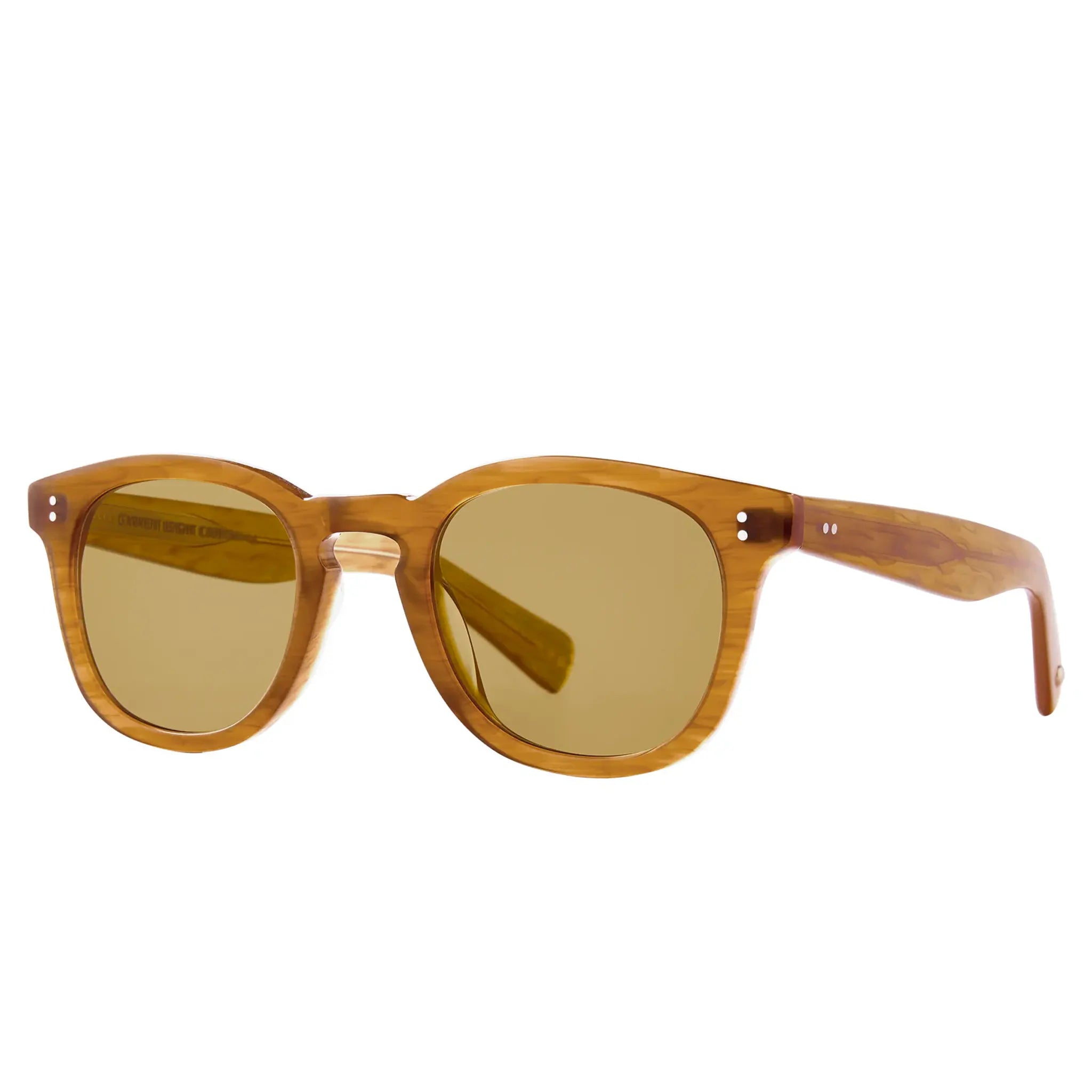 Front Side View of Garrett Leight Kinney II Forever Classic Butterscotch Sunglasses